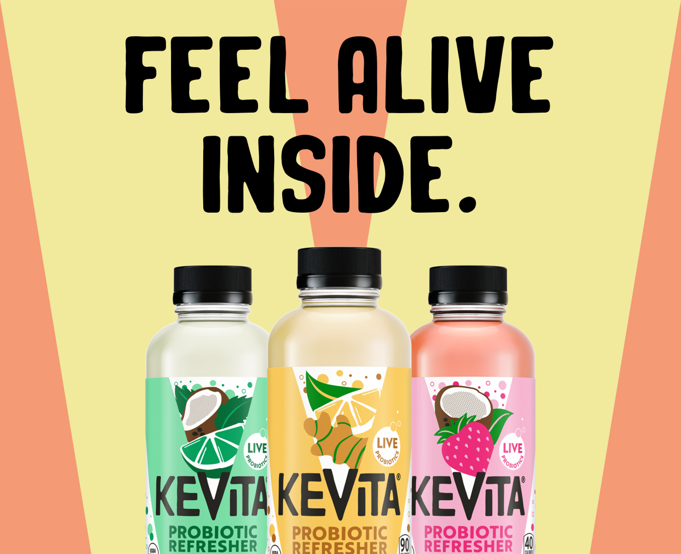 Light, Refreshing and Sparkling with Probiotic Goodness